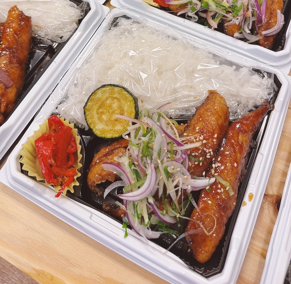 さばの甘辛揚げ薬味たっぷり弁当