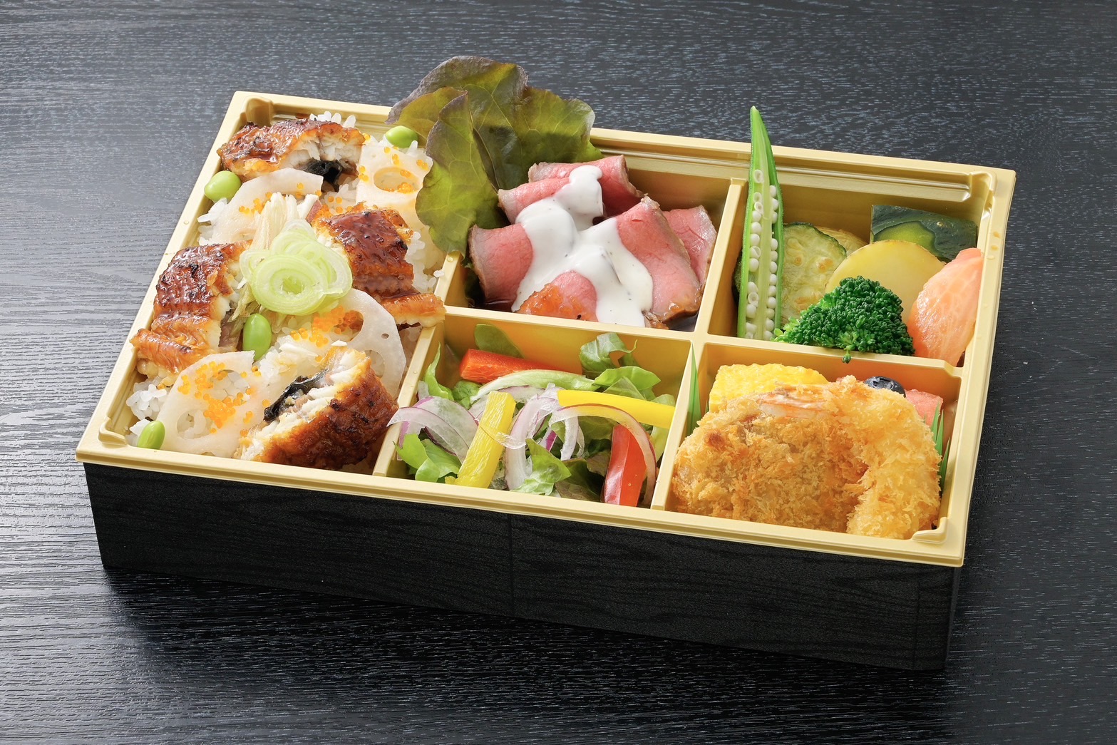 うなぎとローストビーフのやすらぎ膳