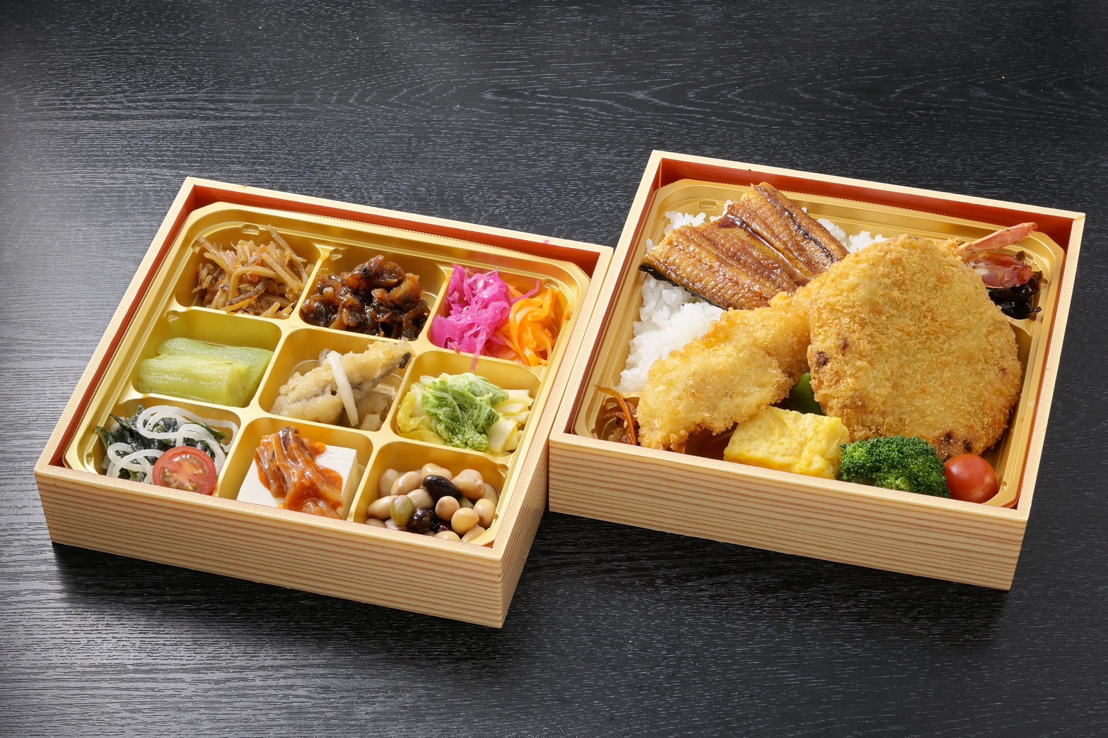 鰻とミックスフライと9つのおかず御膳